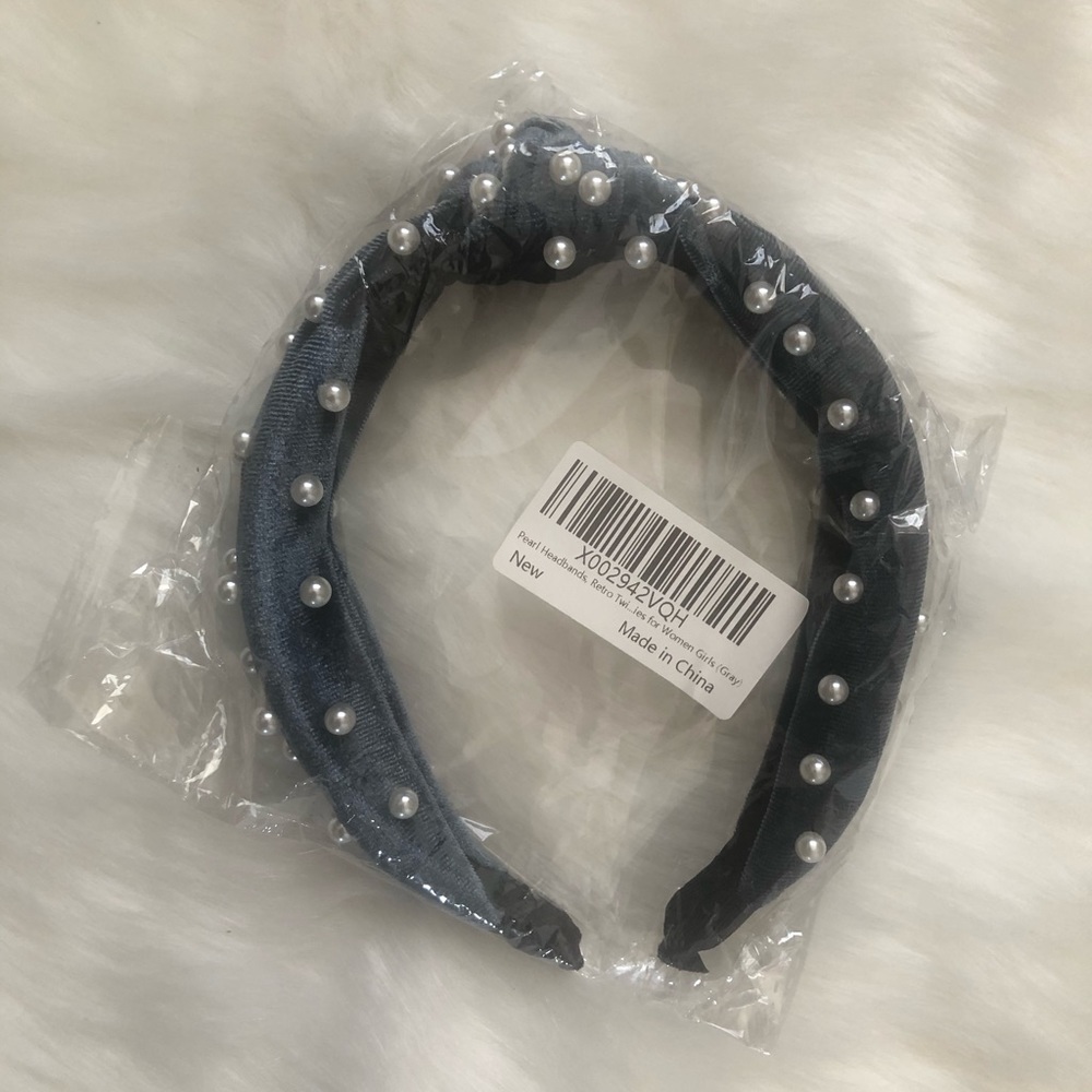 Pearl Velvet Headband